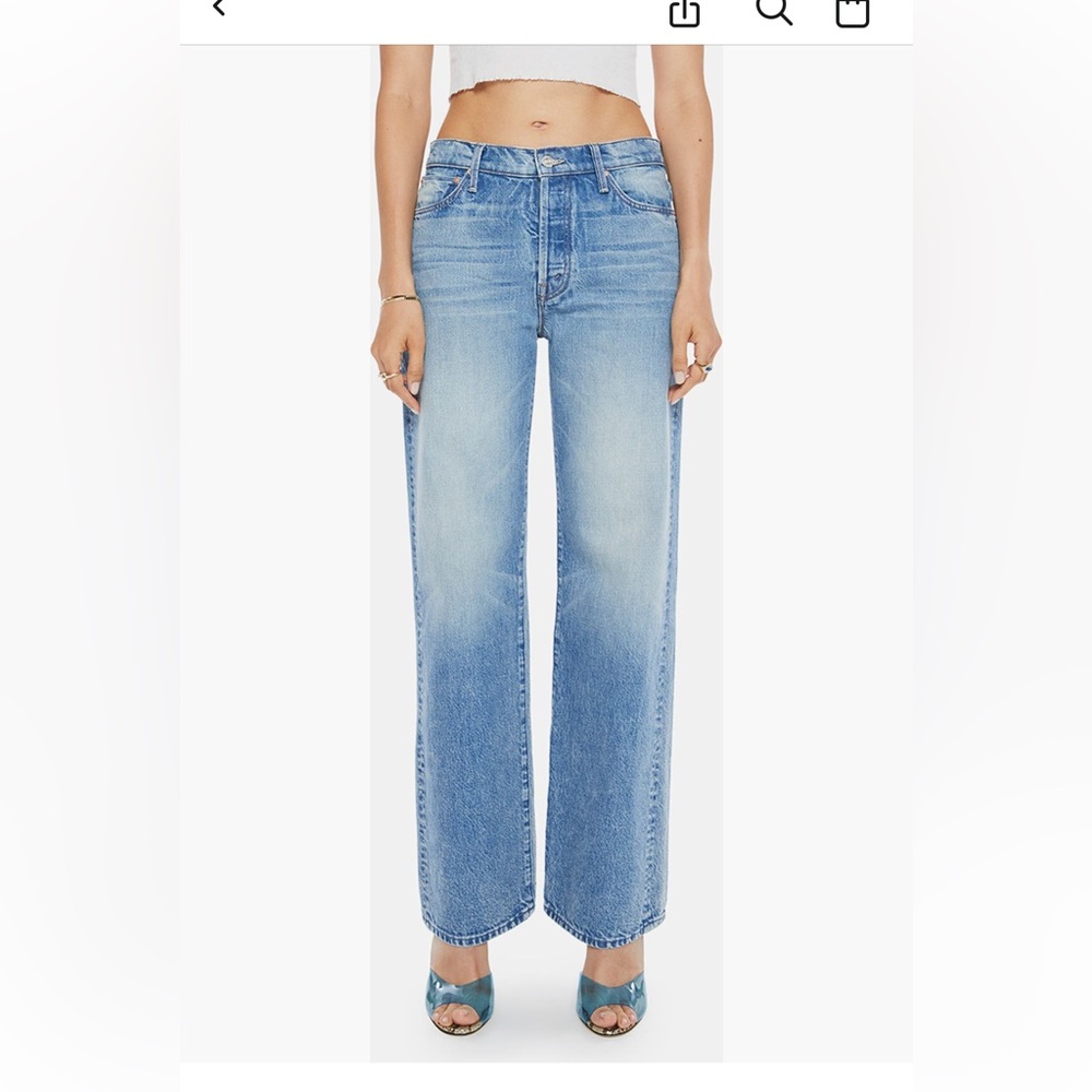 MOTHER Denim The Dodger Button Sneak Sz 29 Wipeout